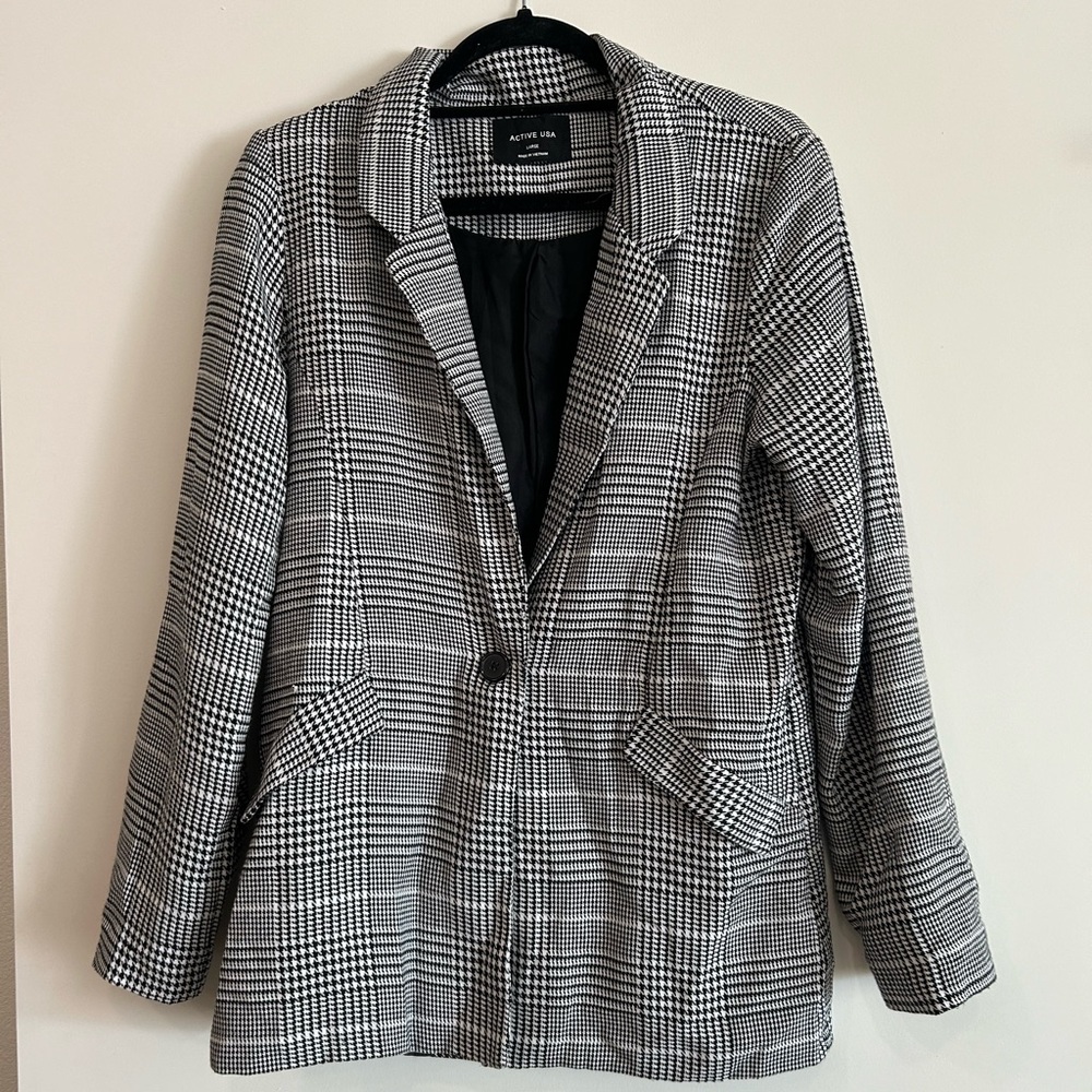 Plaid Blazer